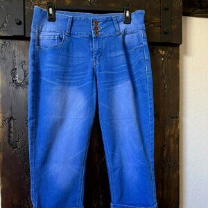 Stylish Periwinkle Blue Capri Jeans | Hydraulic Nolita Curvy | Size 10